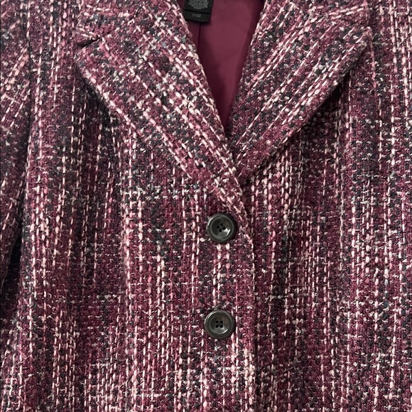 Axcess Burgundy Tweed Blazer - Picture 2 of 5